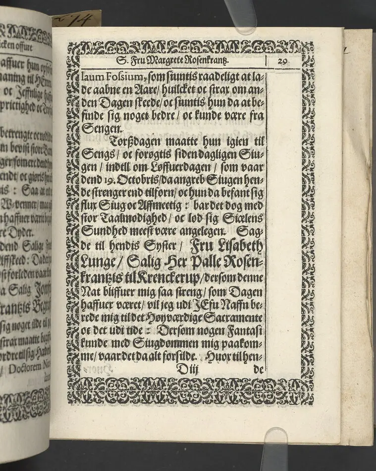 Likpredikan över Margrete Rosenkrantz