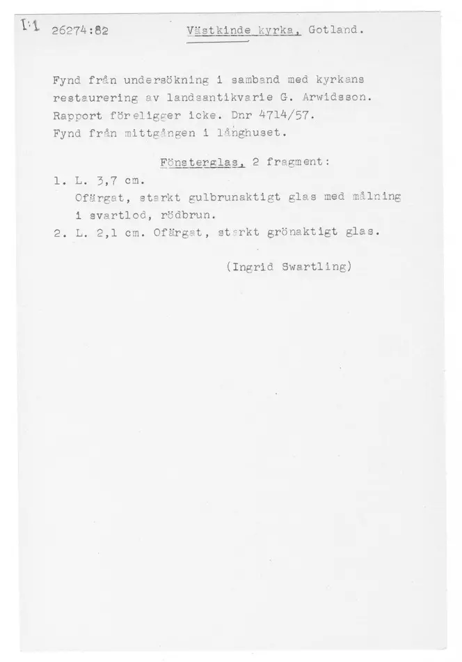 Bild på Fönsterglas, Fragment