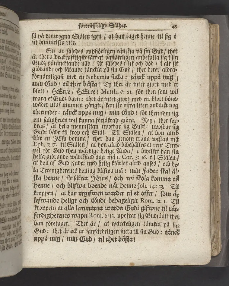 Guds barnas förträffeligste sälhet, at i lif och död blij påtänkt af sin Gud, i anledning af Nehem. XIII. 31. Uti en christelig lijkpredikan öfwer fordom högährewyrdige ... Olaus Haldin berömlig kyrkoherde wid kongl. Riddarholms församlingen i Stockholm, samt consistorii ecclesiastici dersammastädes assessor, när des andelöse lekamen uti bemelte kyrkia den 1. octob. MDCCXIII. til sin graf beledsagad blef, förestäld af ... Gustaf Adolph Humble. Stockholm, tryckt uti kongl. boktryckerij, och med egen bekostnad uplagd af Joh. Henr. Werner. 1714.