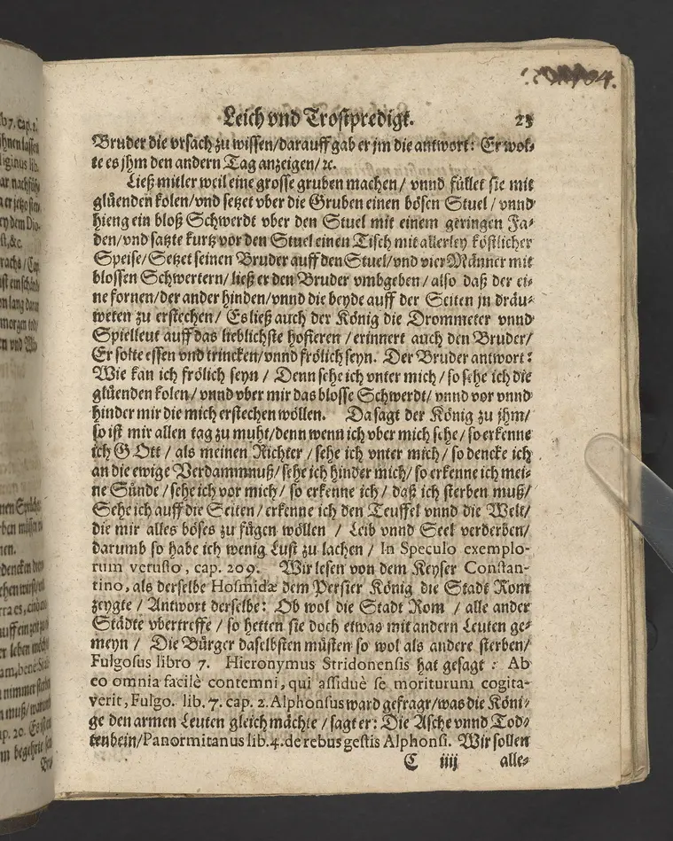 Ein Klagrede, über dem seligen und christlichen Abschied ... desz ... Herrn Wilhelens, Landgraffen zu Hessen, Graffen zu Catzenelnbogen ... anno 1592 ... Gehalten den 10. septembris in der Newenstatt zu Cassel, durch Johannem Strackium ... Gedruckt zu Marpurg, durch Paulum Egenolff, im Jahr, MDXCIII.