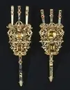 Plymhållare, s.k. ägrett, till Karl IX:s kröningshäst, tillverkad av guldsmeden Ruprecht Miller, Stockholm 1606-1607.