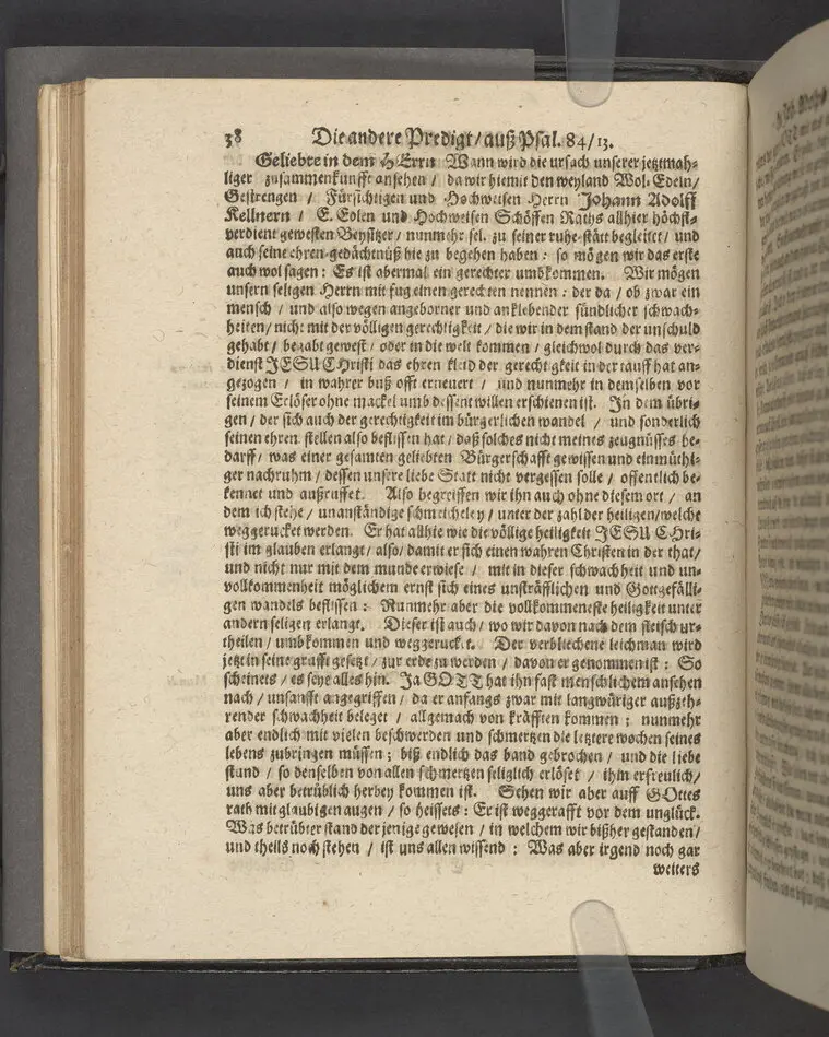 Likpredikan över Johan Adolf Kellner.