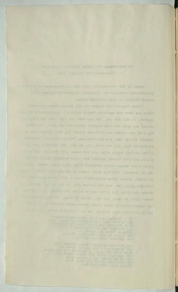 Tal av Pfarrer Ohly och Pastor Lindblom 28 september 1922