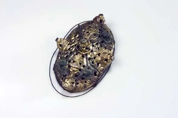 Oval spännbuckla P51