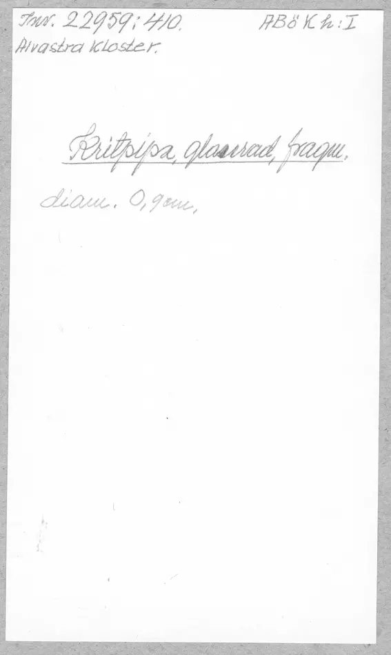 Bild på Kritpipa, Pipa, Fragment