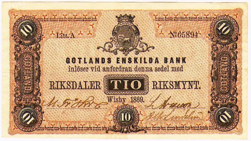 Bild på Sedel