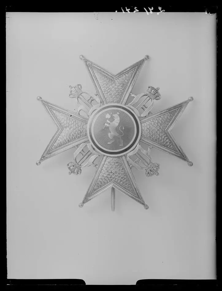 Kommendörskraschan modell 1847, S:t Olavsorden, Norge, möjligen tillverkad av Christian Hammer.