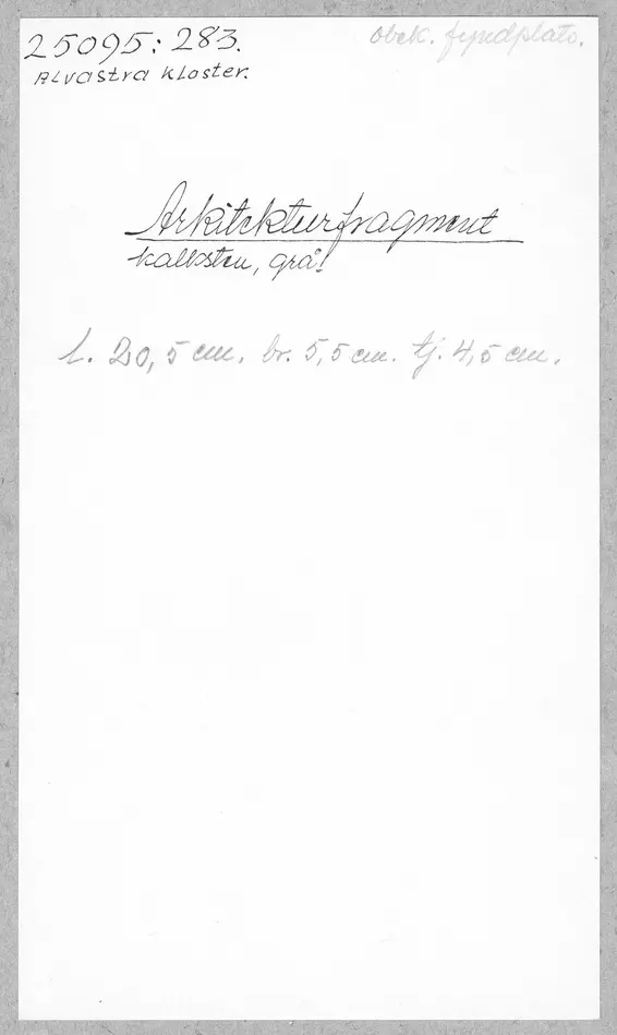 Bild på Byggnadsdetalj, Fragment