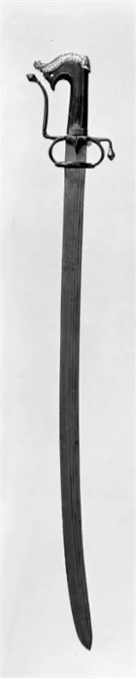 Bild på Saif, arabiskt kulturområde, Klingan europeisk (enl.inv 1867 indisk).