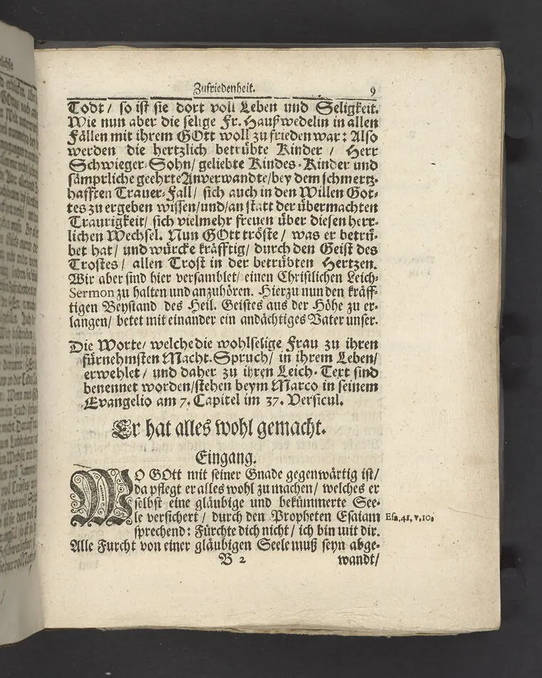 Die christruhmlichste Zufriedenheit, bey hoch-adelicher Beerdigung, an der ... Fr. Catharina Ebelings, des ... Hrn. Johann Albert Huswedels ... Fr. Wittwen, welche im Jahr 1693 ... den 26 Septembr ... in der Soldenauischen Kirchen, zu ihrer Ruhe-Stätte gebracht worden ... Fürgestellet von M. Aegidio Strauchen ... Stockholm, gedruckt bey Johan Billingsley.
