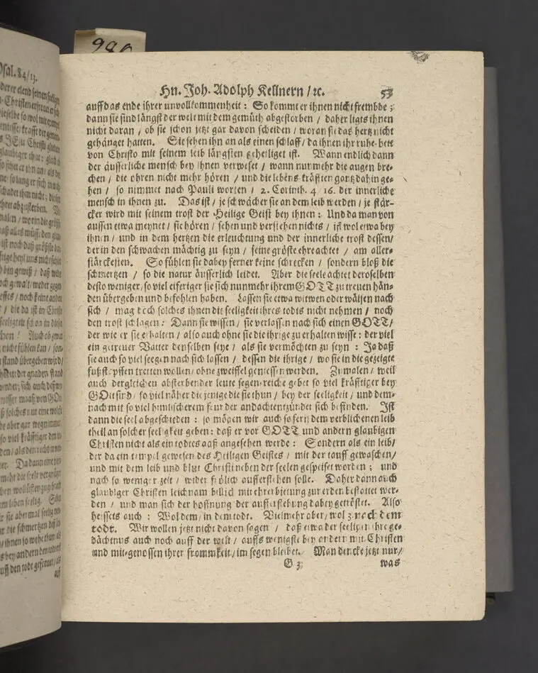 Likpredikan över Johan Adolf Kellner.