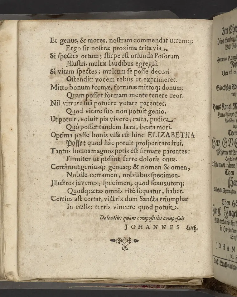 Lijkpredikning öfwer... I. Elisabeth Posse... begraffven, och vthi sin förfäders grifft nedhersatt i Daalby soknekyrkia then 28. augusti, åhr 1639. Hållen... af Olavo Laurelio... Tryckt i Upsala hoos Eskil Matzson.