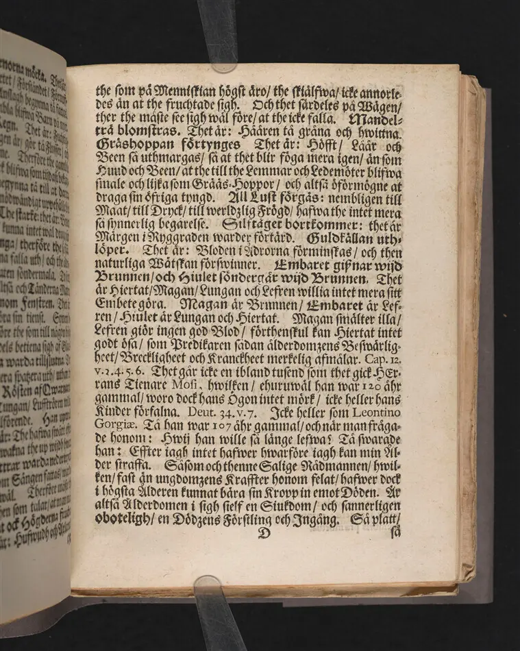 Senii gravamen, solamen & conamen, eller ålderdomens brist, tröst och plicht, i en christelig lijk-predikan ... vthi Nyköpingz stora kyrkio på palm-söndagen, anno 1690. Tå ... handelsmannens och rådmannens i Nyköping, Herr Petter Carlszons, jordiska hydda ... förlåten blef ... förklarat af Magno J. Melandro ... Stockholm, tryckt hoos Joh. Georg Eberdt.