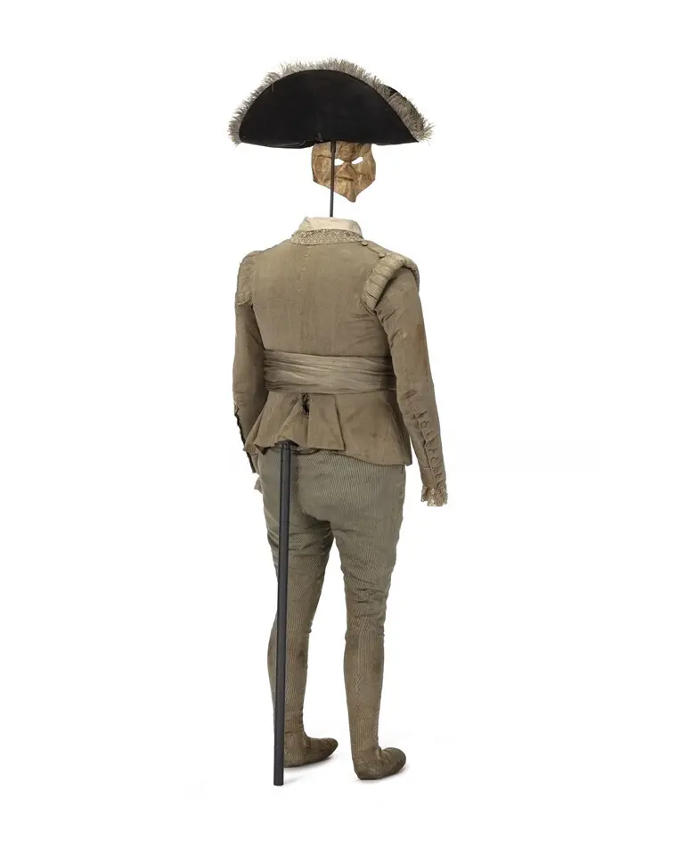 Mask till Gustav III buren vid operamaskeraden den 16 mars 1792.
