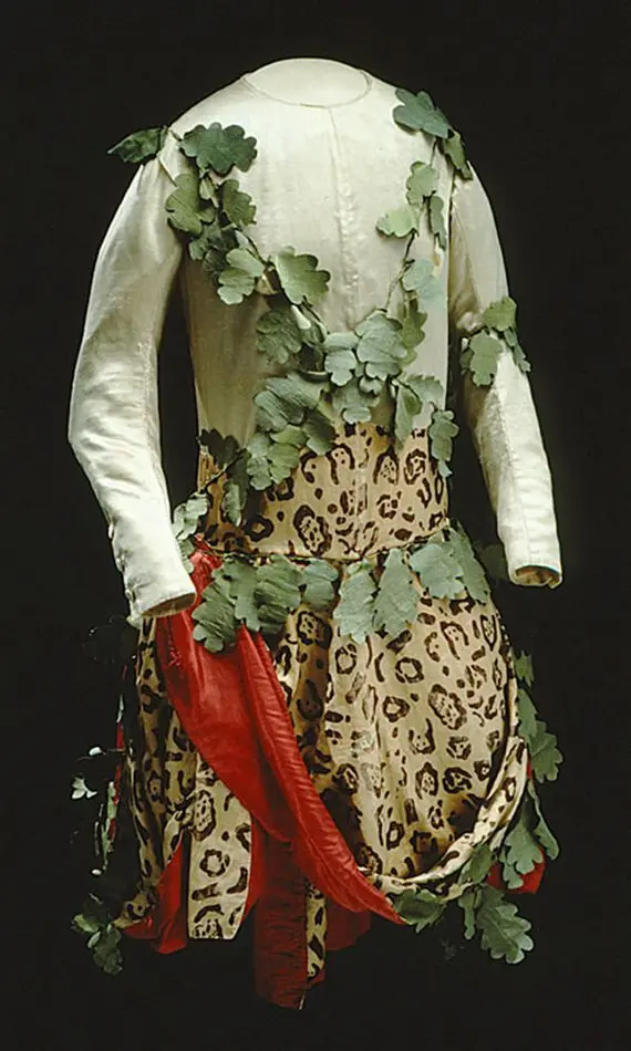 "En Wildes Klädning", hertig Karls dräkt från Dianas fest 1778.