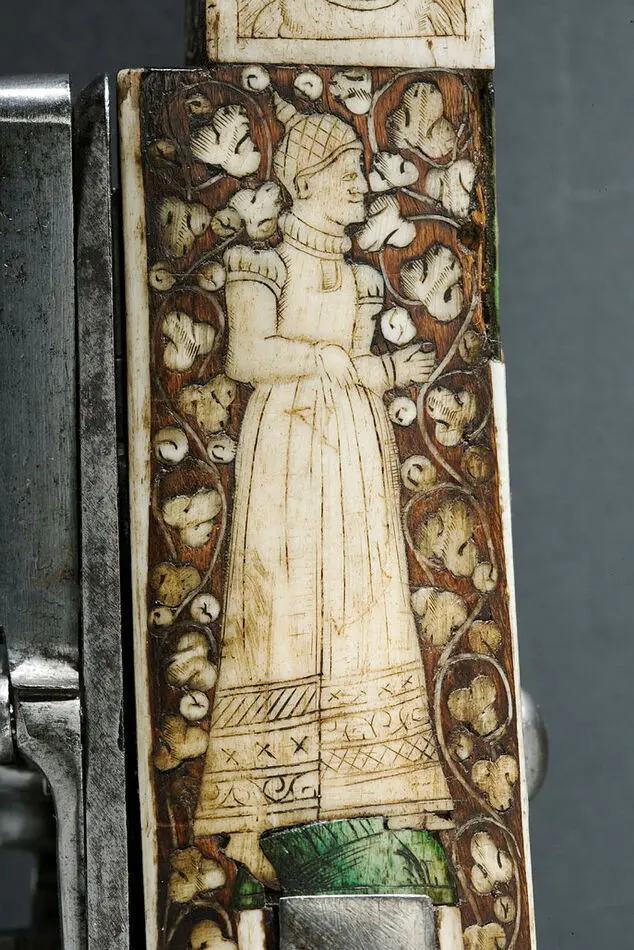 Hjullåspetrinal, Aachen, 1500-talets slut.