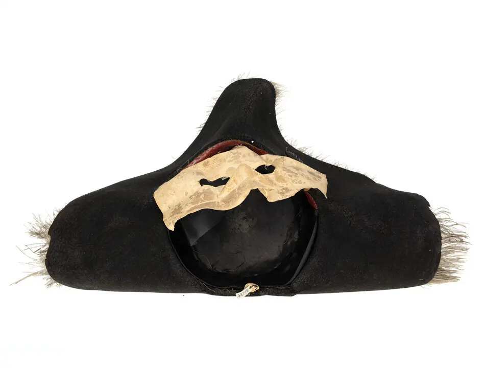 Mask till Gustav III buren vid operamaskeraden den 16 mars 1792.