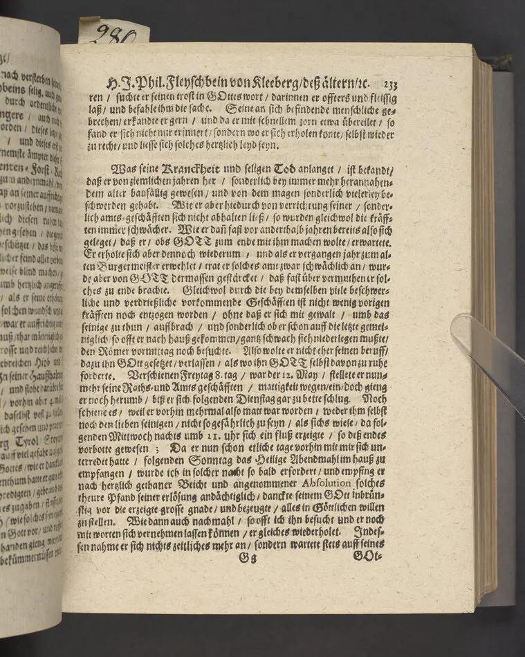 Likpredikan över Johann Philipp Fleyschbein von Kleeberg d.ä.