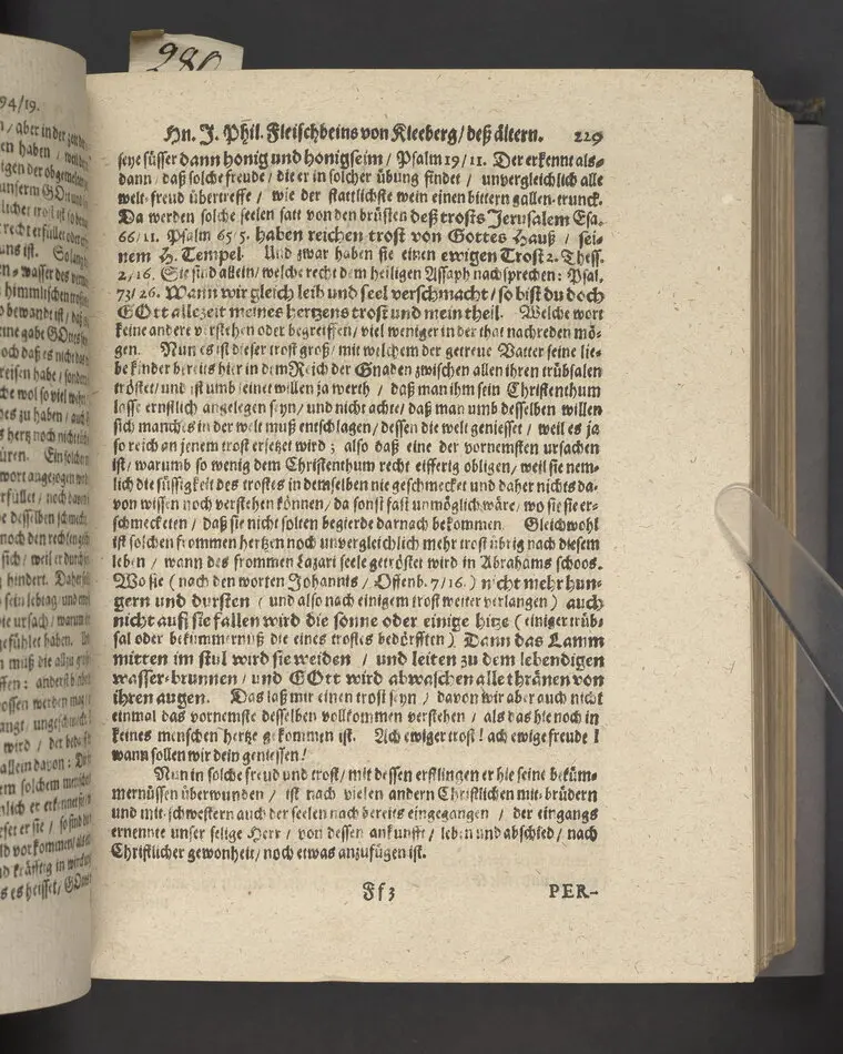 Likpredikan över Johann Philipp Fleyschbein von Kleeberg d.ä.