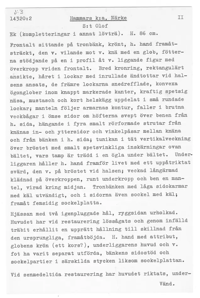 Bild på skulptur, Olof, Skulptur