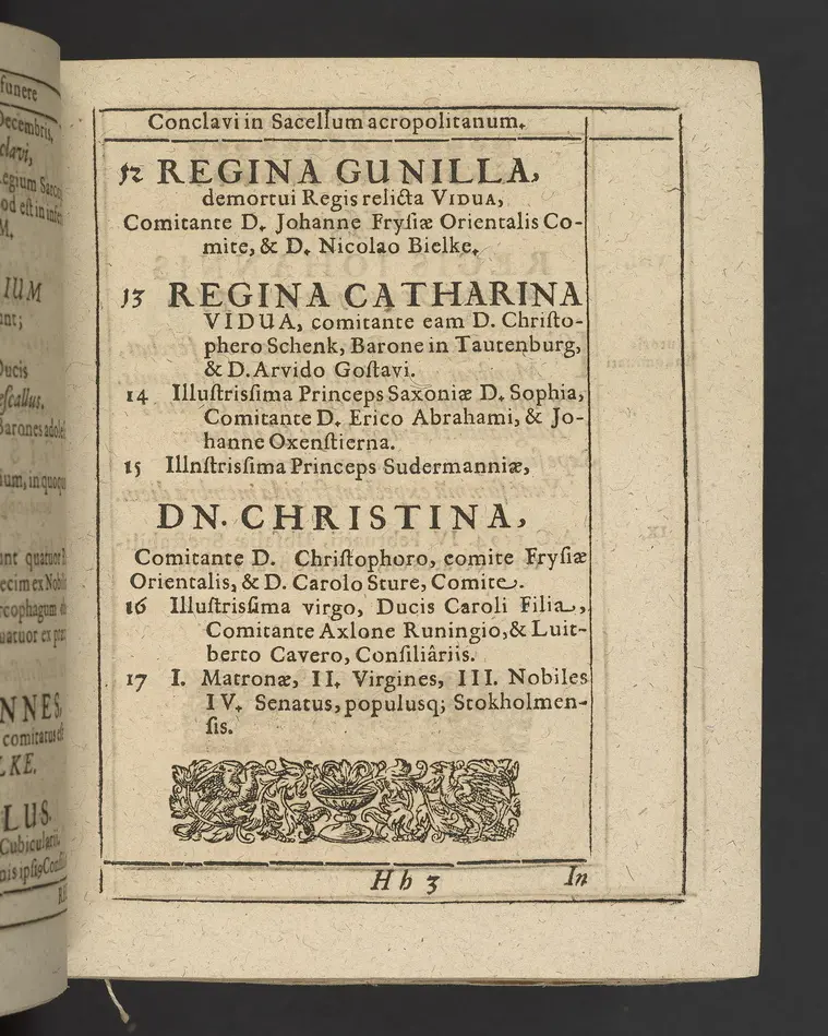 Agon regius, konglige Majesteetz till Swerige etc. H. Johans III... dödzkamp... Anteknat förste gången... på latiniskt språk... Dn. Jona Petri Nericio... Men nu... besmyckiat... medh Threnodia dramatica och... Drotningz Gunilæ epithaphijs... ich en... oration om... konungens... leffwerne... authore, Sylvestro Johan. Phrygio... Holmiæ A.C. 1620.