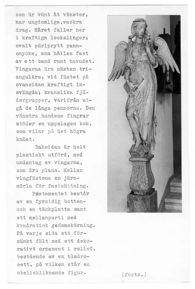 skulptur, ängel