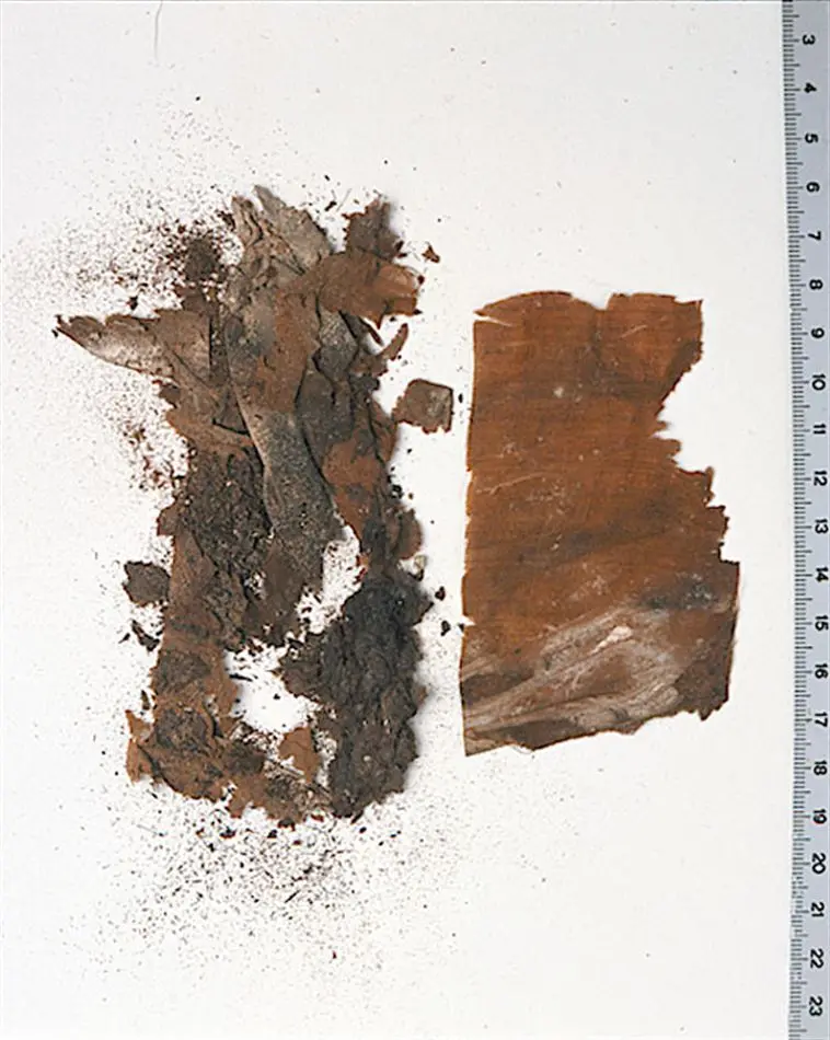 Fragment från Kristinas grav i Peterskyrkan i Rom.
