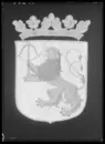 Smålands vapen, broderat för hästtäcke buret vid Karl X Gustavs begravning den 4 november 1660.