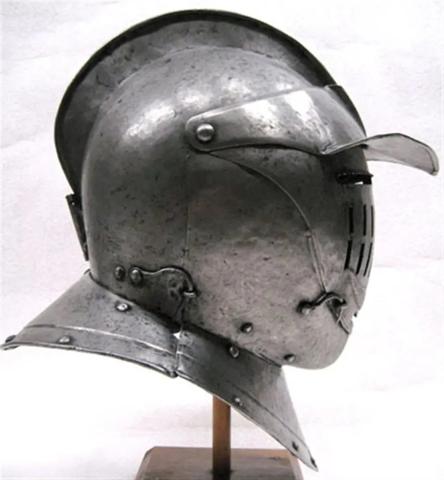 Bild på Hjälm, burgonet med mustasch, 1600-tal
