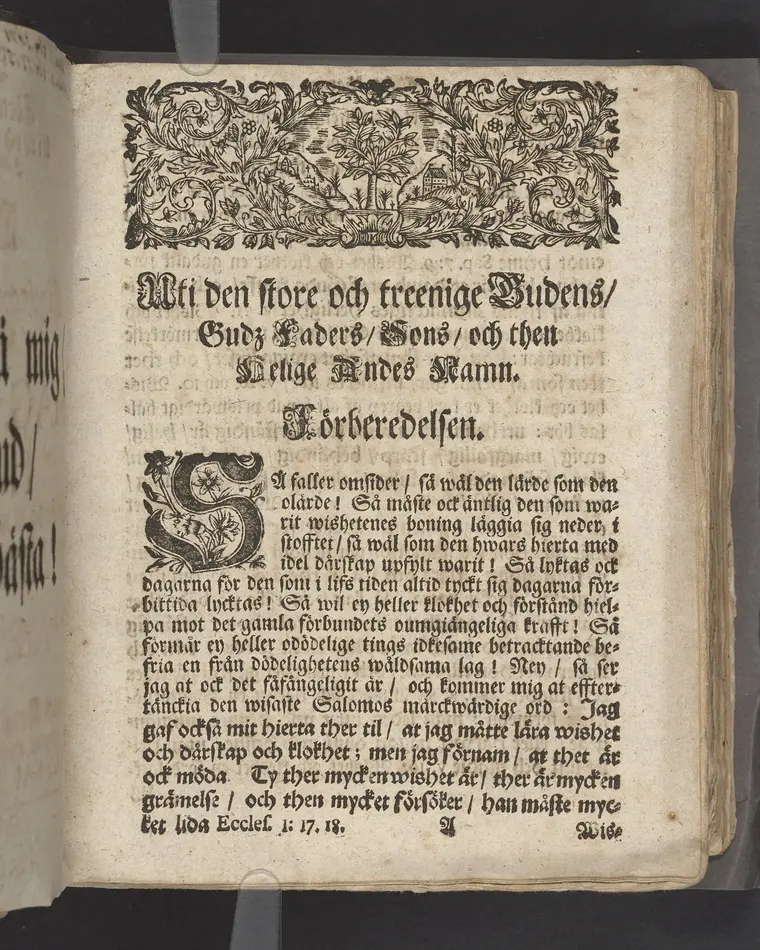 Guds barnas förträffeligste sälhet, at i lif och död blij påtänkt af sin Gud, i anledning af Nehem. XIII. 31. Uti en christelig lijkpredikan öfwer fordom högährewyrdige ... Olaus Haldin berömlig kyrkoherde wid kongl. Riddarholms församlingen i Stockholm, samt consistorii ecclesiastici dersammastädes assessor, när des andelöse lekamen uti bemelte kyrkia den 1. octob. MDCCXIII. til sin graf beledsagad blef, förestäld af ... Gustaf Adolph Humble. Stockholm, tryckt uti kongl. boktryckerij, och med egen bekostnad uplagd af Joh. Henr. Werner. 1714.