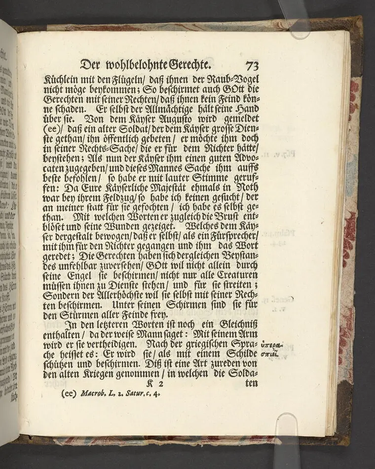 Der wohlbelohnte Gerechte, als der Weyland wohl-ehrenveste ... Diedrich von der Liedt, wohlbenahmter Kauff- und Handels-Mann in dieser königlichen Residentz-Stad Stockholm, und der hiesigen löblichen deutschen Kirchen wohlverordneter Eltester und Vorsteher, den 22. April, im Jahr Christi 1700. in der St. Nicolai Kirchen, bey volckreicher Versamlung, ansehnlich zur Erden bestetiget worden, fürgestellet aus dem 16. und 17. Versickeln des 5. Capitels des Buchs der Weiszheit, von M. Ægidio Strauchen ... Stockholm, gedruckt bey Olao Enæo, königl. Antiq. Arch. Buchdr.