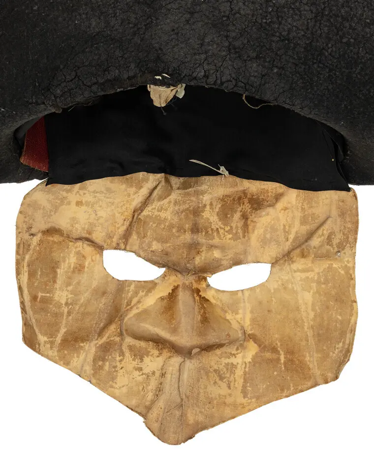 Mask till Gustav III buren vid operamaskeraden den 16 mars 1792.