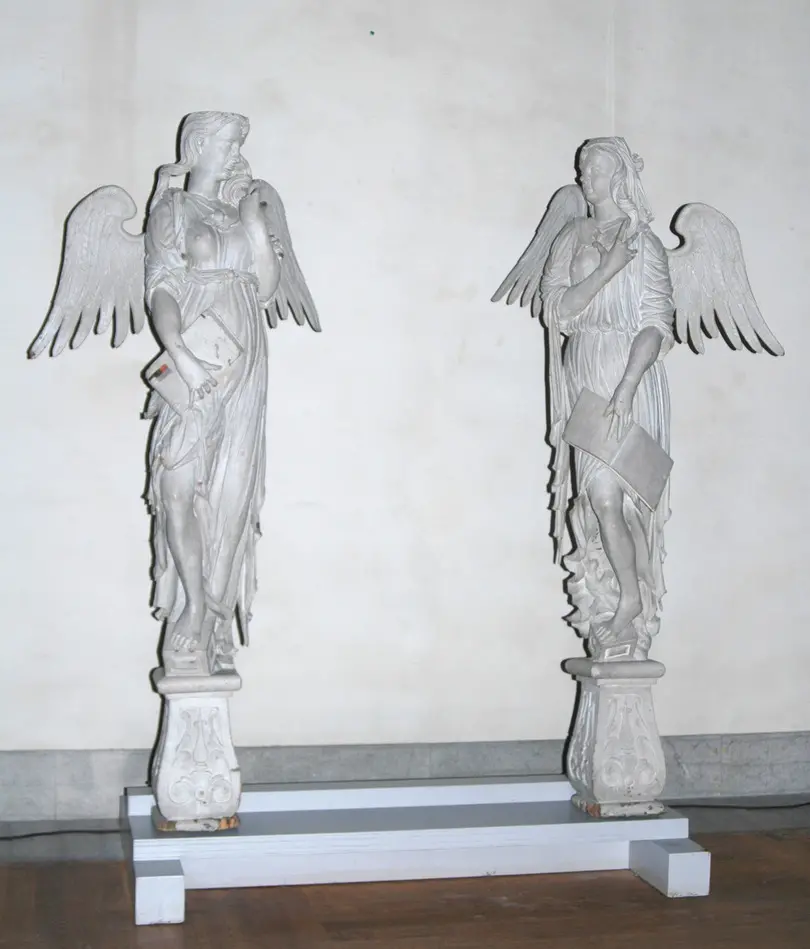 skulptur, ängel