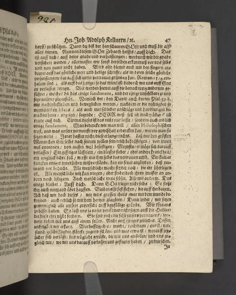 Likpredikan över Johan Adolf Kellner.