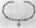 Ordenstecken, klenod, Jehovaorden, Sverige, tillverkad av Antonij Groot d.ä., Stockholm 1606, Troligen buren av Karl IX vid kröningen i Uppsala 1607-03-15.