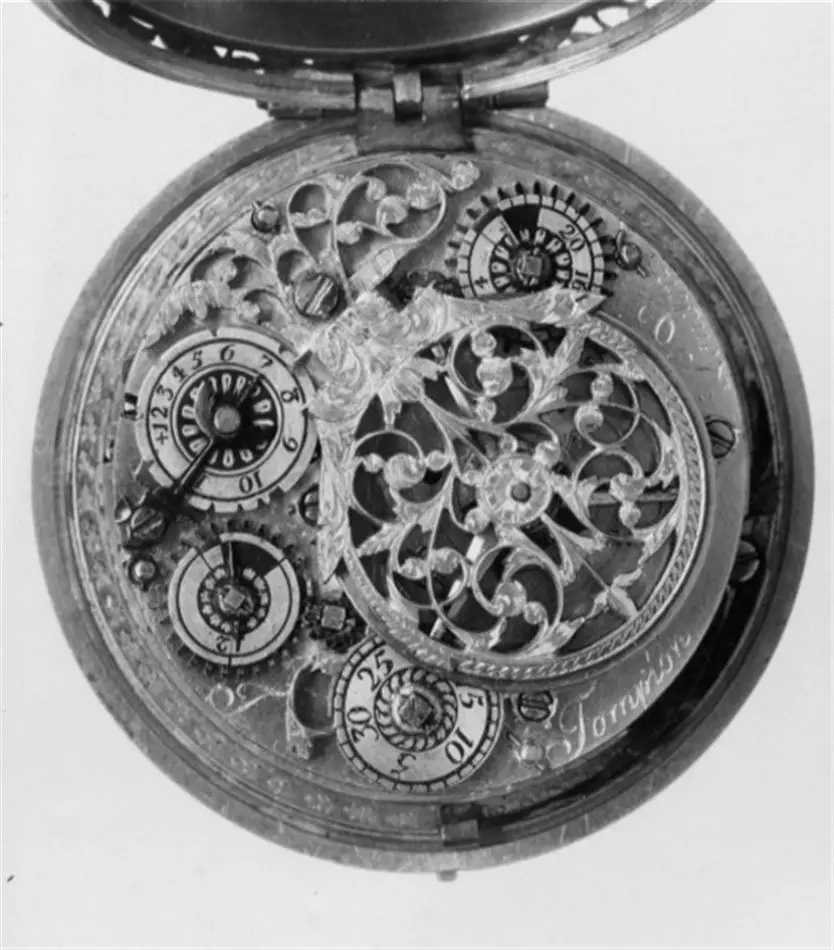 Urverk, signerat Thomas Tompion, London, ca 1680.