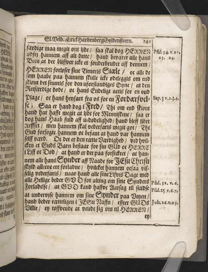 Guds börns stora bitterhed i denne jordiske fred... Da den erlig oc velbiurdig mand, Erick Hardenberg Gyldenstiern. Herre til Svanholm oc Karssholm... udi vor Frue Kircke udi Ydsted bleff bestädiget den 23 Januarij anno 1666. Oc forklaret aff Hans Hanssøn Resener... Tryckt i Malmø, aff Vitus Haberegger, aar 1667.