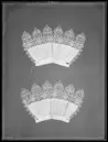 Manschett av linne med sydd spets, använd till Gustav II Adolfs första sveptröja.