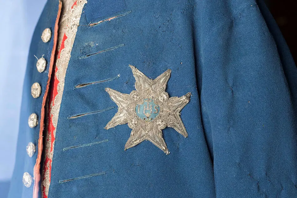 Serafimerordens kraschan som tillhört Fredrik I, 1748-1751.