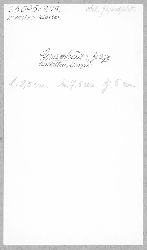Bild på Gravhäll, Fragment