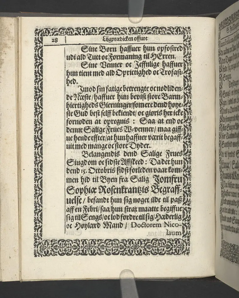 Likpredikan över Margrete Rosenkrantz