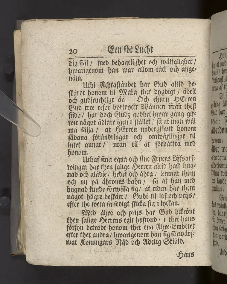 Een söt lucht af Ehrenpreisz, hwilken för thetta öfwer-inspectoren, then ädle och wälborne herren, nu hoos Gud weinnerligen salige, Herr Hans Ehrenpreus, lemnade ... tå thes dödelige deel nedsattes i griften, för altaret, uthi Arboga stadz-kyrckia, den 5. octobr. anno 1711 ... Stockholm, hos Johan H. Werner, kongl. May:tz och Upsala academiæ boktr. Åhr 1711.