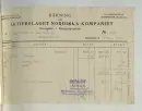Kvitto från Aktiebolaget Nordiska Kompaniet, 1909