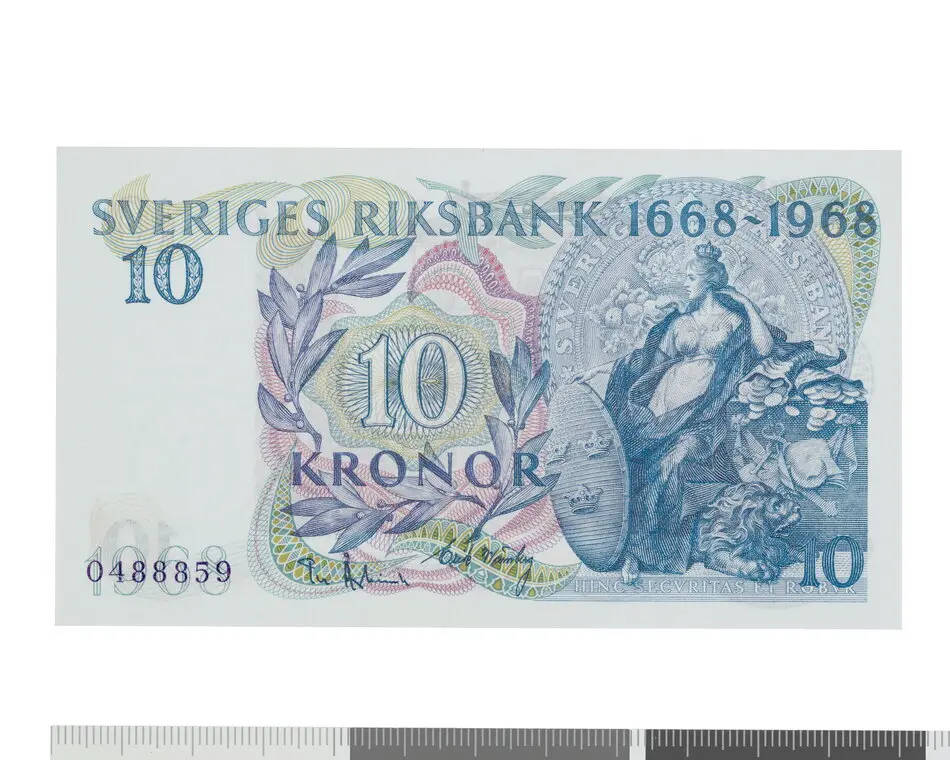 Bild på SVERIGES RIKSBANK 1668-1968 10 KRONOR