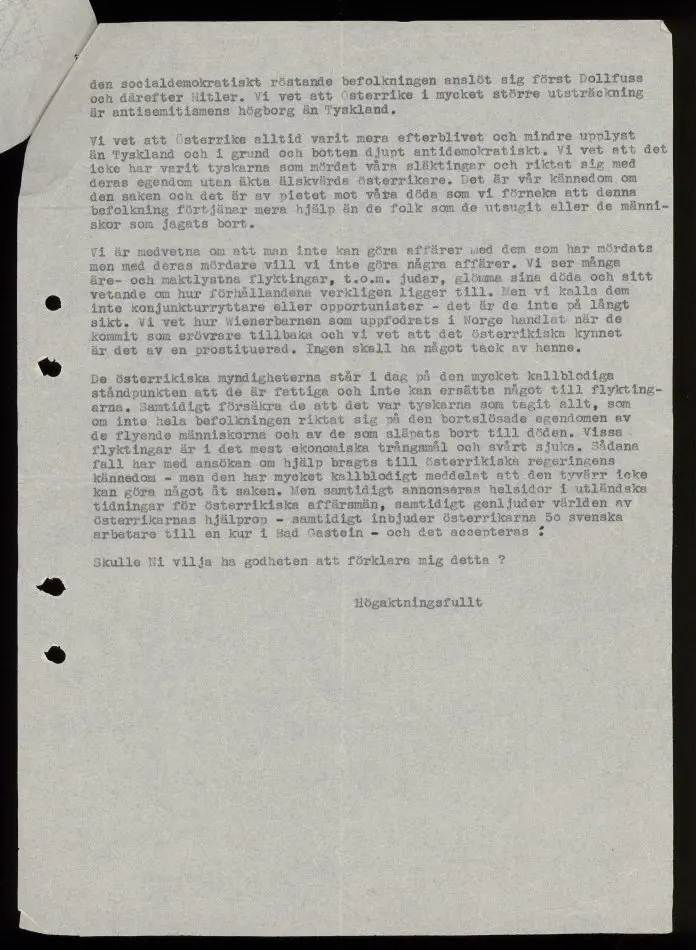 Brev från Otto Ullman 1948-04-22