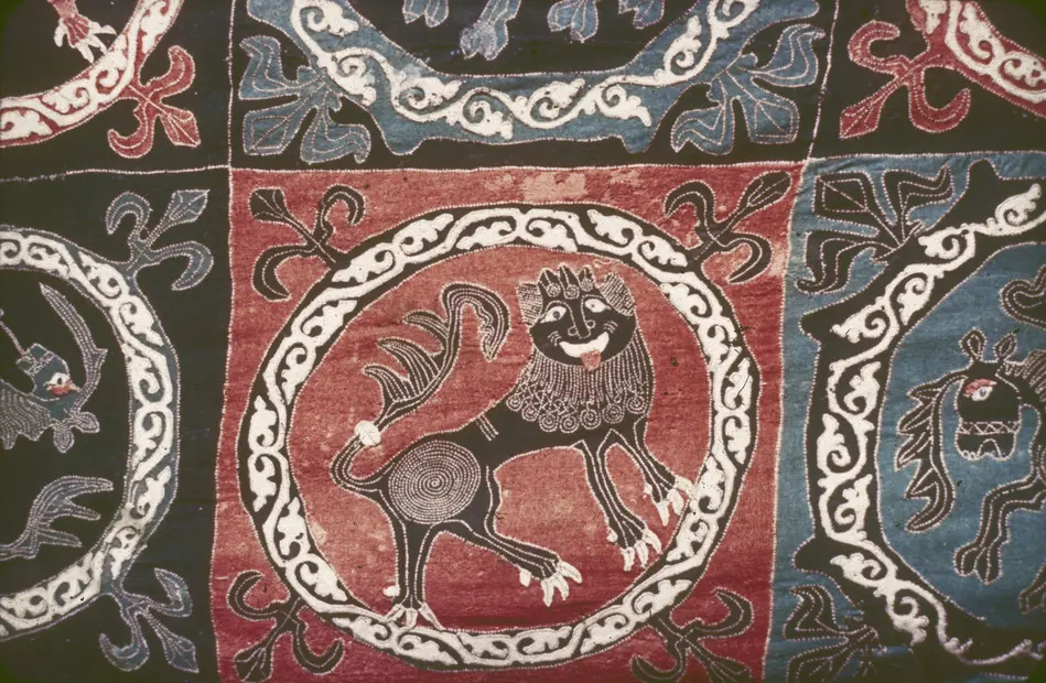Bild på Intarsia, Täcke, Broderi