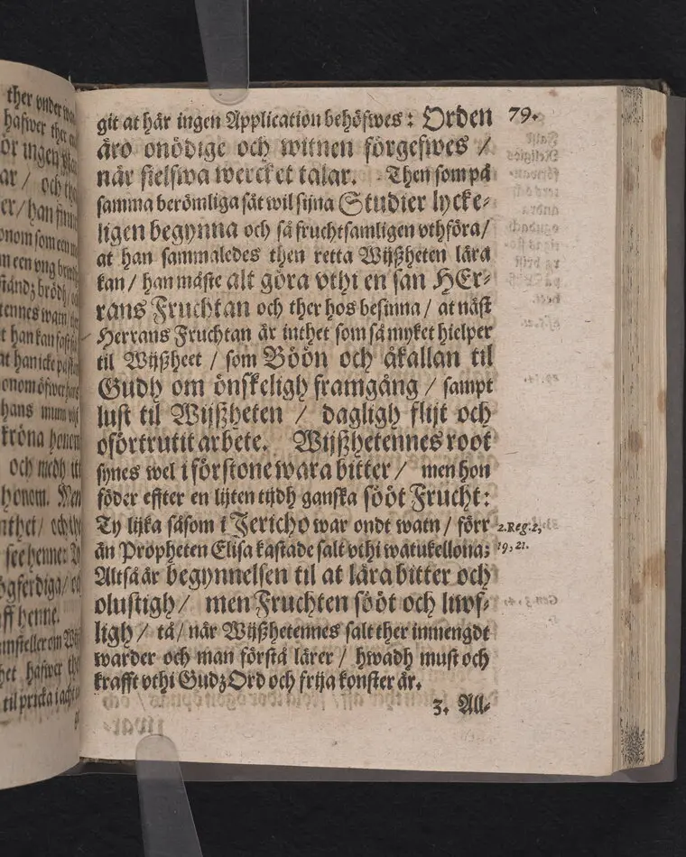 Corona sapientiæ, thet är wijsshetennes krona, medh een kort förklaring ... förfärdigat och vthi ... Christer Bondes ... begraffning ... framstelt aff Zachario L. Klingio ... Stockholm, tryckt hoos Ignatium Meurer ... anno MDCLXIII.