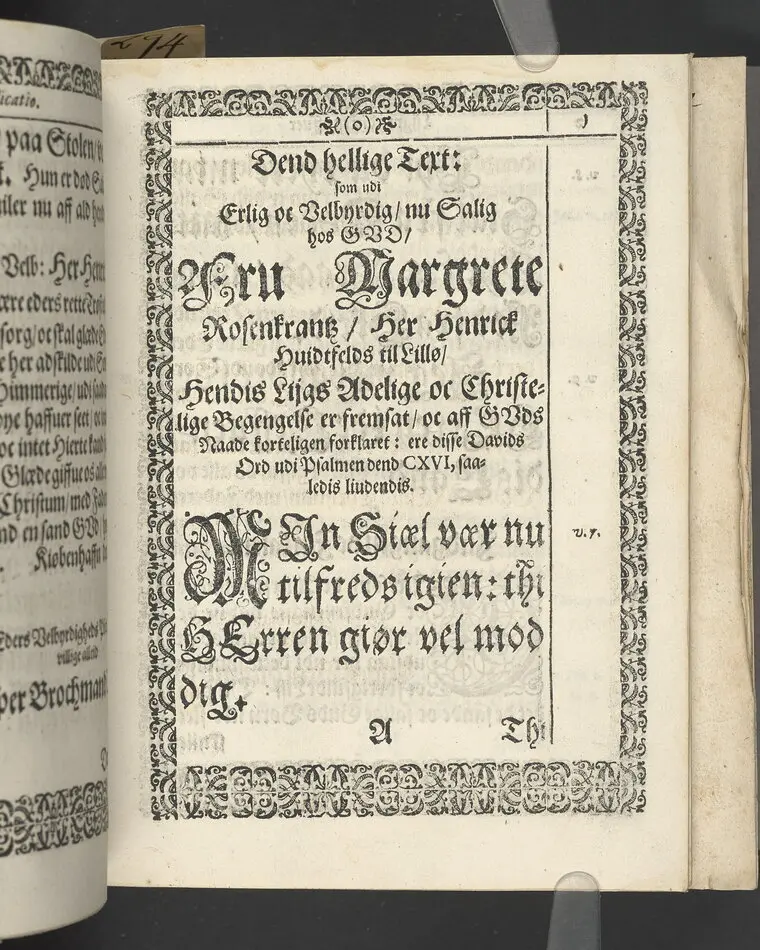 Likpredikan över Margrete Rosenkrantz