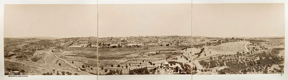 Bild på Fotografier. Panorama (I-III) över Jerusalem.