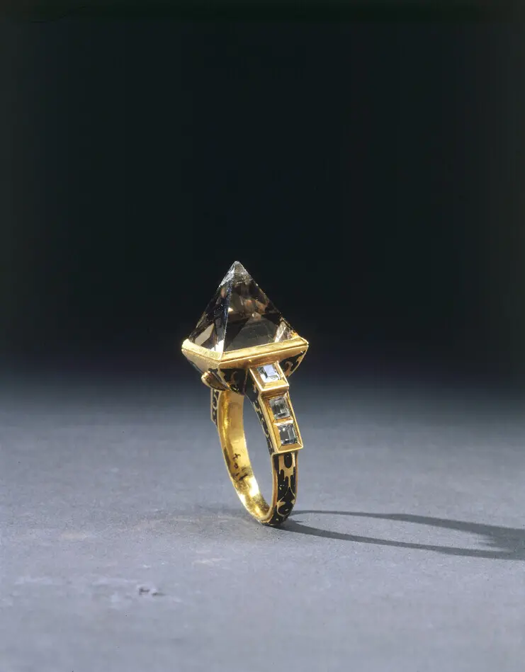 Karl IX:s kröningsring, etui nr 1168.